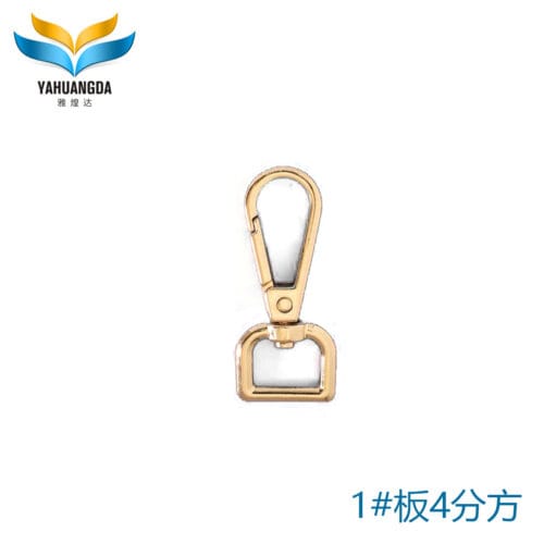 Wholesale hardware metal snap hook buckle custom dog hook lanyard metal swivel snap hook-1#板4分方