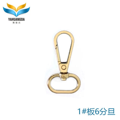 High quality lobster clasp swivel spring snap hook d ring snap hook-1#板6分旦