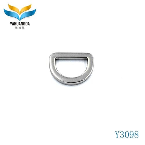 D Ring Manufacturer Hot Seller Bag Parts And Accessories Rustproof Without Welding Seam Zinc Alloy Metal D Ring (Y3098)