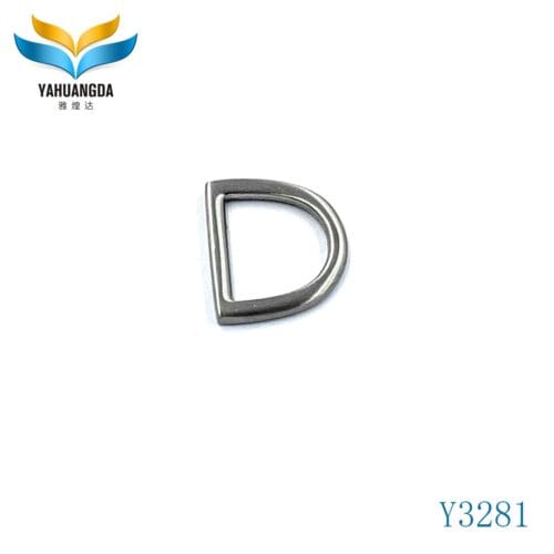 Guangzhou High Quality Hardware Accessories Bag Straps Metal Buckle D Ring For Handbags (Y3281)