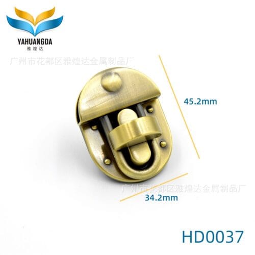 Bag Lock Hardware Accessories Decoration handbag lock HD0037 zinc lock