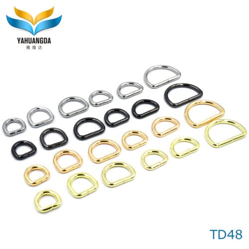 Factory Wholesale Iron D ring Custom Color 1inch D Ring 25mm Metal Iron D Rings for Handbags(TD48-1x6)