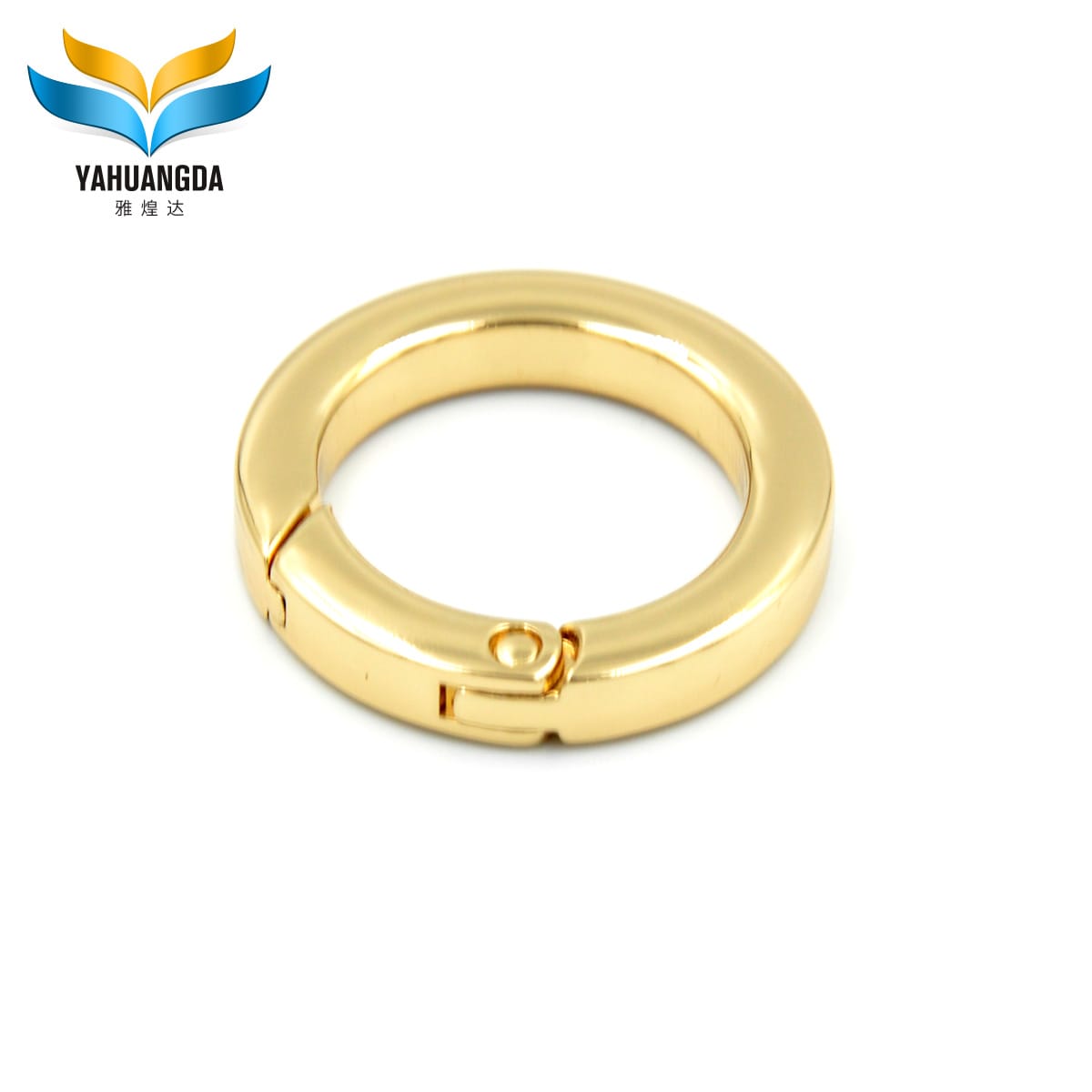 shiny zinc alloy material spring ring in different size