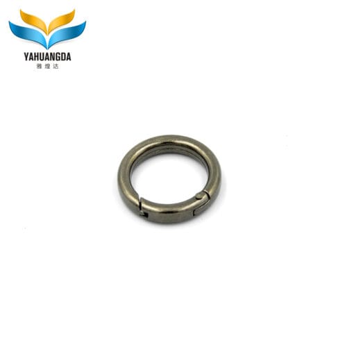 Zinc Alloy Hardware High End Opening Ring for Bags and Souvenirs, Customized Spring Ring Clasp in Various Color