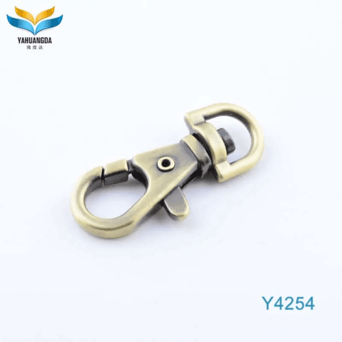 fashion custom swivel alloy strap snap hook for purse Y4254