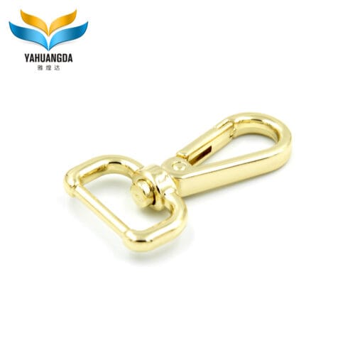 Metal Swivel Snap Hook for Bag Accessories Alloy Snap Hook Clasp D tail Dog Leash Snap Hook-Y5518-3/4”