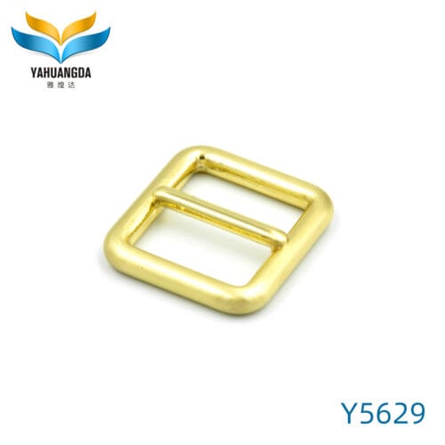 Top Sale High Quality Various Bag Hardware Metal Square Ring Tri Glide Buckles For Bag Adjustable Solid Light Gold Slide Buckles (5629)