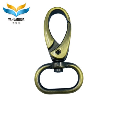 Custom Rotatable Spring Climbing Carabiner Swivel Metal Dog Bag Snap Hook Y5995