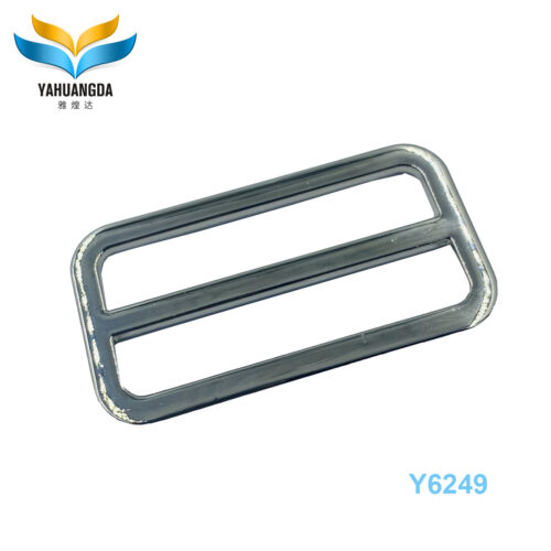 Hot Selling Manufactured Metal Fancy Business Fast Tri-Glide Slide Adjustable Webbing Hook Clasp Luggage Strap With Metal Buckle Y6249