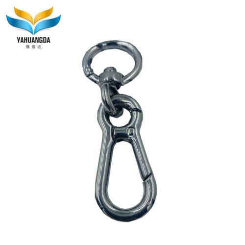 Zinc Alloy Modern Design Fixed Bag Buckle Carabiner Metal Snap Hook For Handbag Accessories Dog Hook Y6252