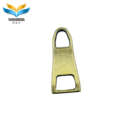 Customised Fancy Design Nylon Leather Roll T5 Antique Brass Metal Zipper Puller For Bags With Logo Y6461