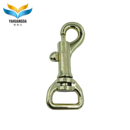 Heavy Duty Zinc Alloy Spring Carabiner Clasp Rotatable Metal Swivel Snap Hook Y6469