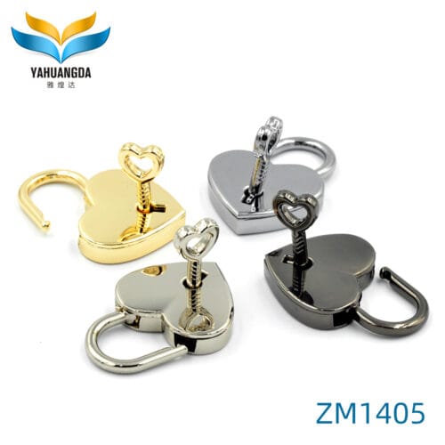 Top quality plating light gold zinc alloy luggage accessories alloy bag lock-ZM1405