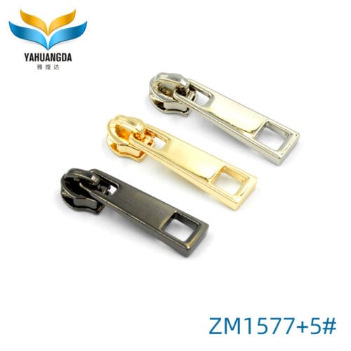 Smoothy Shiny Slider Zipper Pull Handbag and Garment Bag Zipper Puller 5# Nylon Zipper Slider