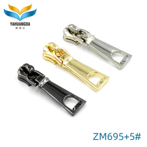 Factory Custom Shiny Zipper Slider Puller for Handbag 5# Zipper Slider Puller