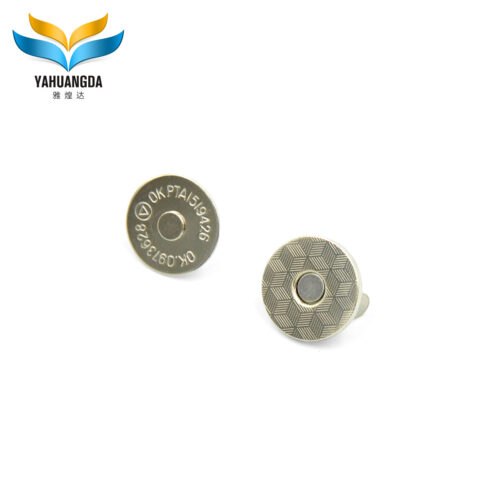 metal round with pattern metal magnetic button for jeans or clothes 10*2mm 14*2mm 18*2mm