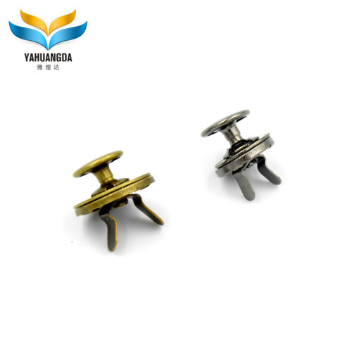 magnetic button 12mm single reivet with pattern Magnetic Snap for handbags18*2mm 14*2mm