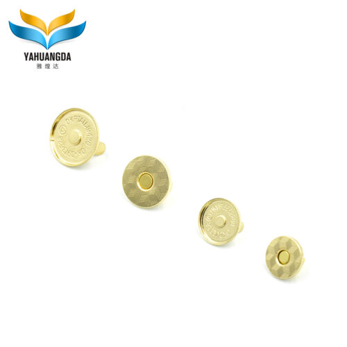 Factory wholesale decorative slim magnetic buttons full cover magnetic snaps with pattern for handbag18*2mm 14*2mm