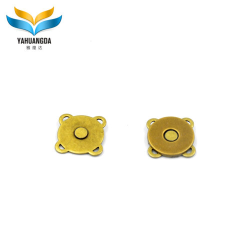 Hot sale slim plum blossom Magnetic Button magnetic snap with blank for leather handbag10*2mm 14*2mm 18*2mm